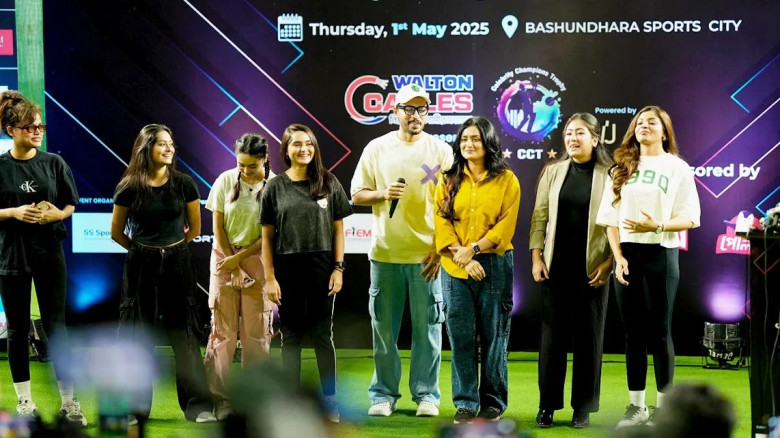 সেলিব্রিটি চ্যাম্পিয়ন্স ট্রফির ট্রফি উন্মোচন, মাঠে নামছেন তারকারা